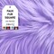 FabricLA | Faux Fur Fabric Square | 4" X 4" Inch Wide Pre-Cut Shaggy | Fake Fur Fabric | DIY, Craft Fur Decoration, Fashion Accessory, Hobby | Lavender